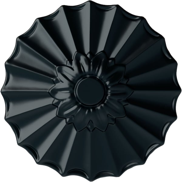 Ekena Millwork Shakuras Ceiling Medallion (Fits Canopies up to 1 3/8"), Hand-Painted Night Shade, 9"OD x 1 3/8"P CM09SHNSF - main